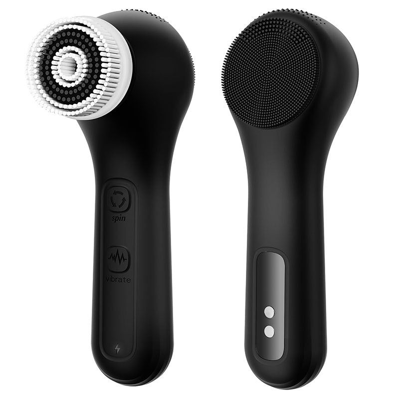 Multi-functional Silicone Facial Cleansing Device With Vibrating Massage Function