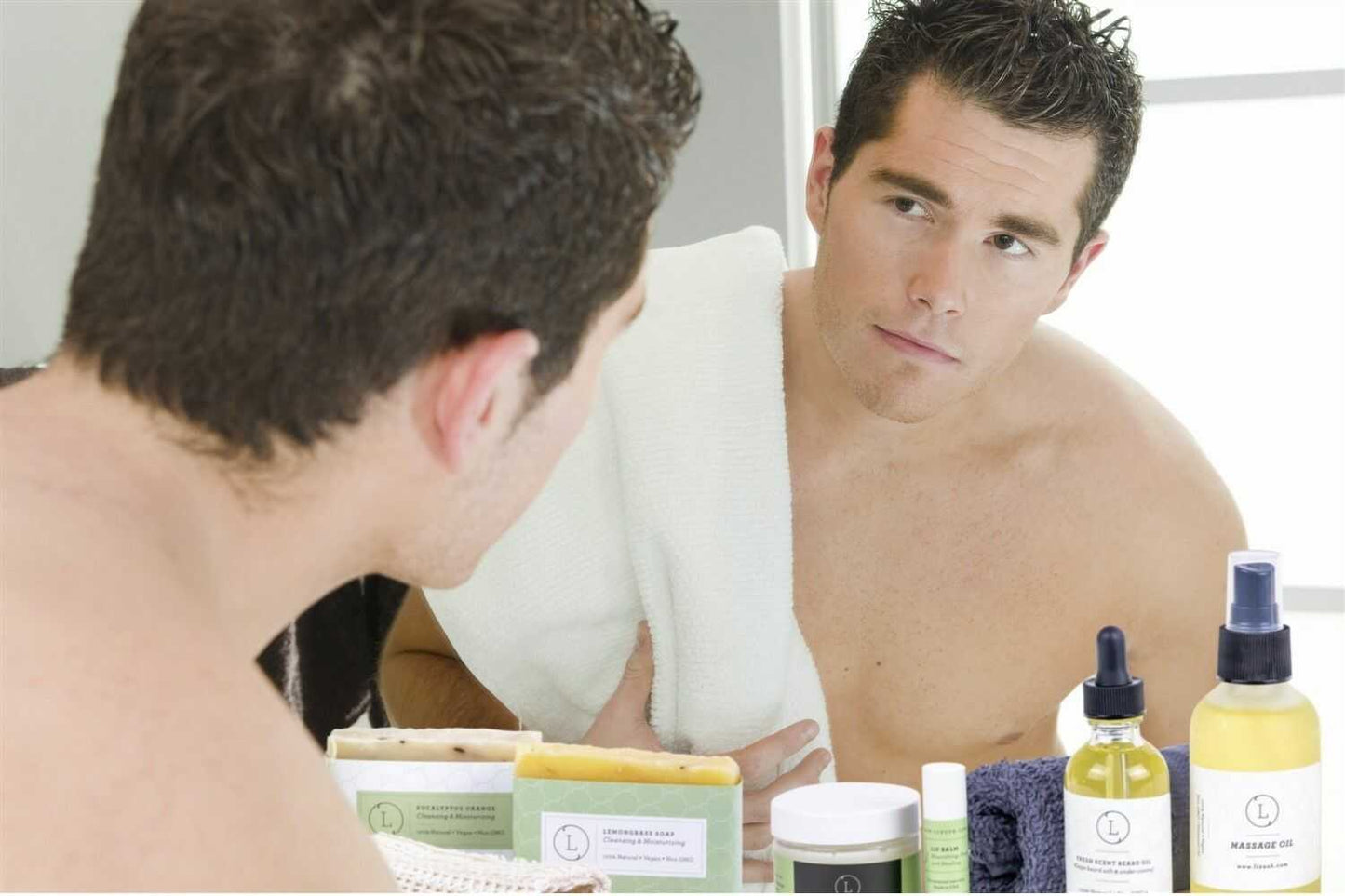 Father's Day Gift -Fresh earthy Natural skincare set, Eucalyptus Men Grooming kit
