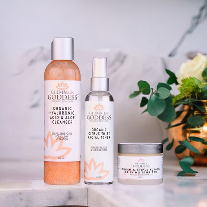 Organic 3-Step Anti-Aging Skin Care Routine